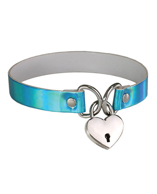 Plesur Heart Lock Collar - Holographic