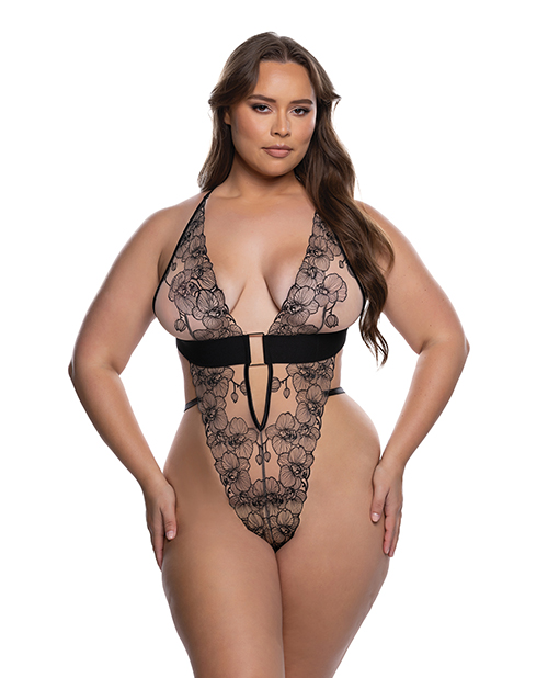 Orchid Blossom Embroidered Teddy