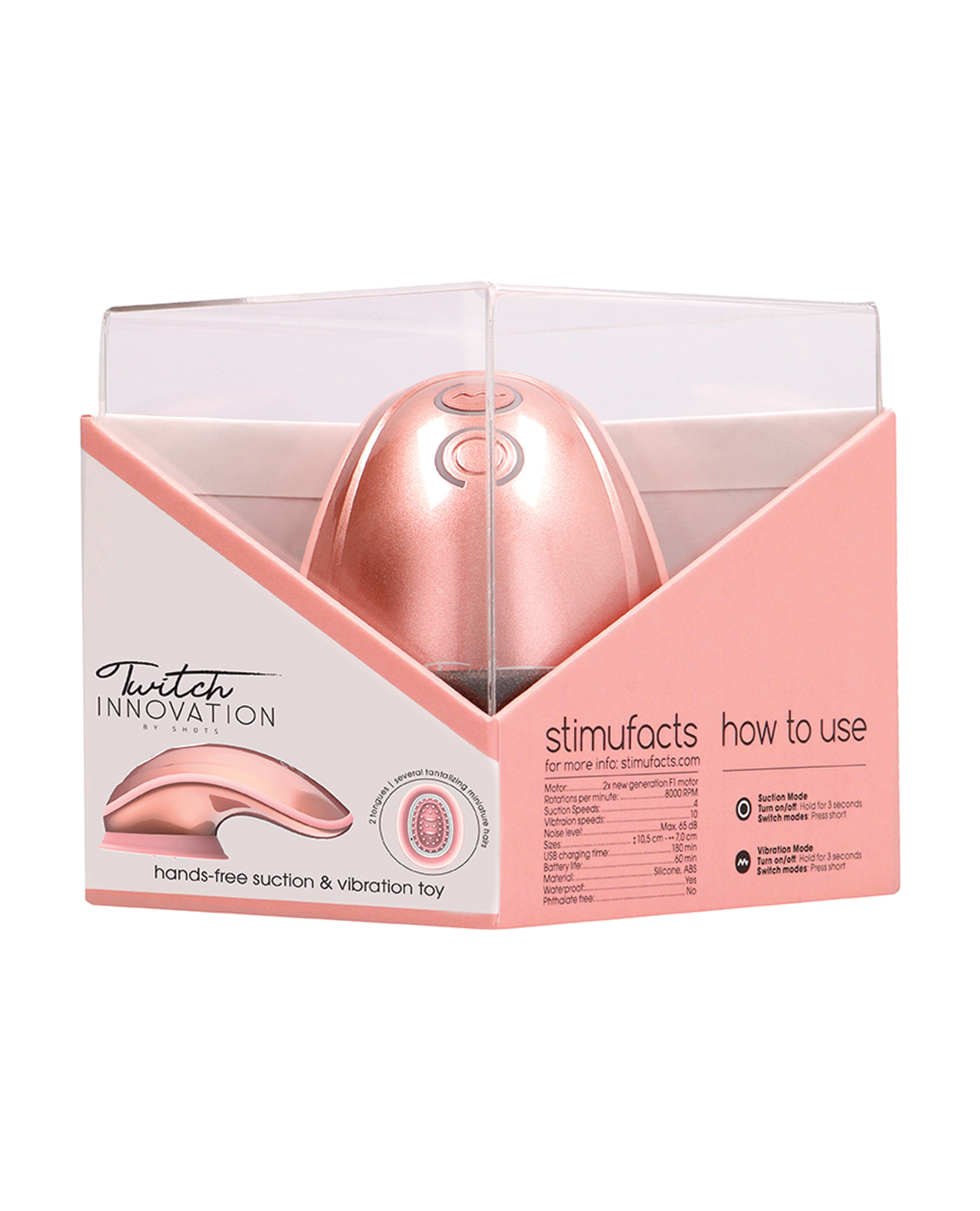 Shots Twitch Innovation Hands Free Clitoral Stimulator