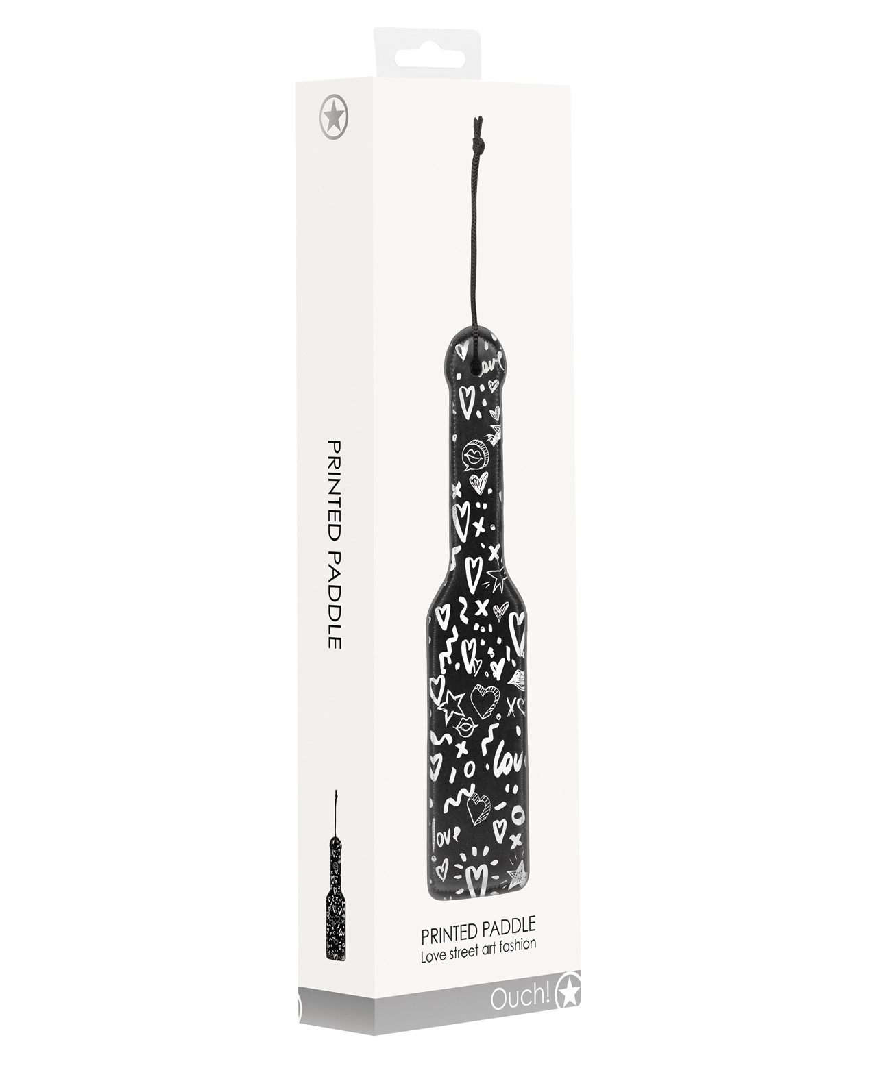 Shots Ouch Love Street Art Fashion Printed Paddle