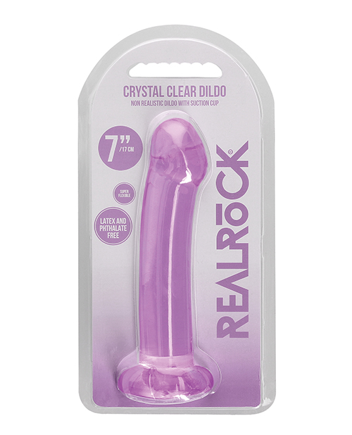 Shots RealRock Crystal Clear 7" Dildo
