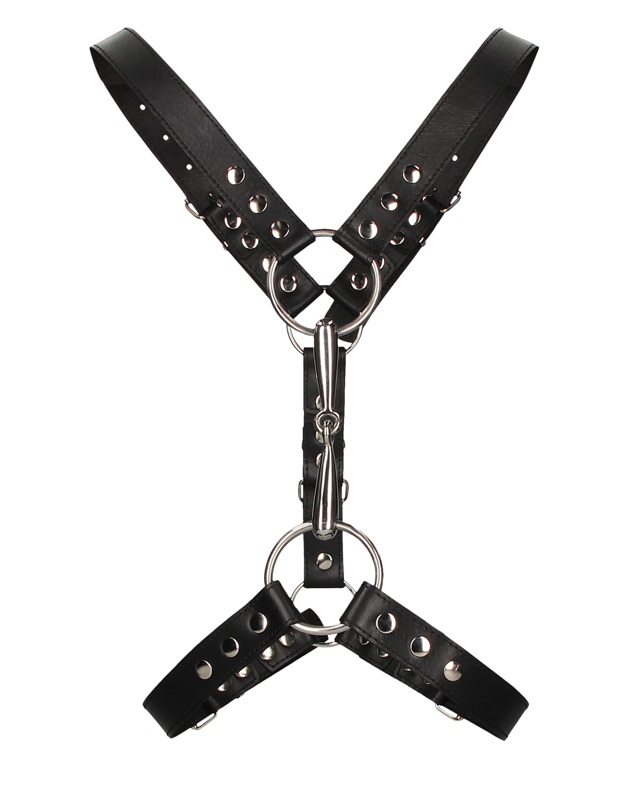 Shots Uomo Men's Harness with Metal Bit