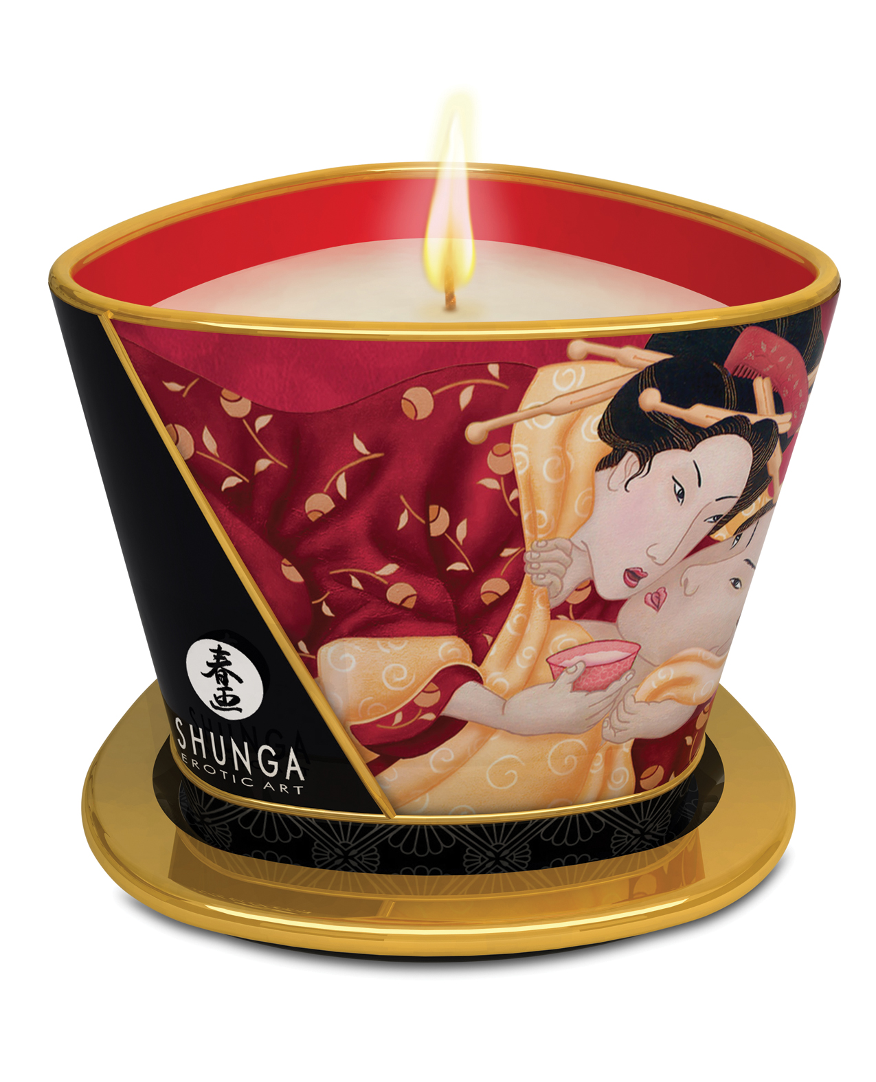 Shunga Massage Candle Romance - 5.7 oz Strawberry
