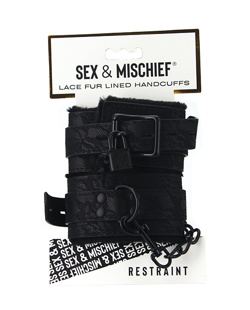 Sincerely Lace Fur Lined Handcuffs