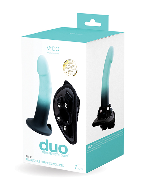 VeDO Duo Silcone Dildo with Harness