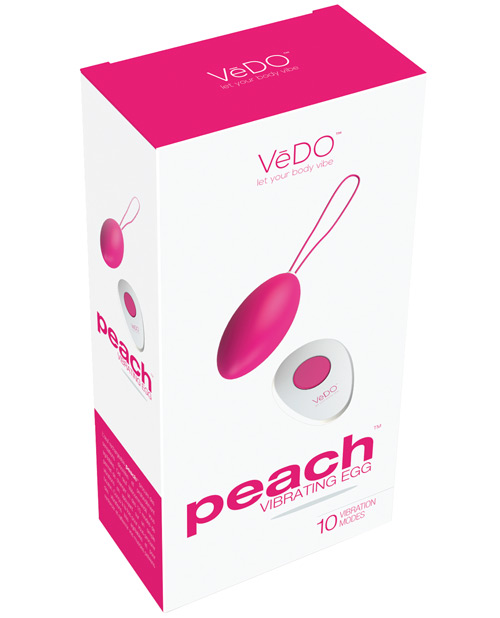 VeDO Peach Rechargeable Egg Vibe - Foxy