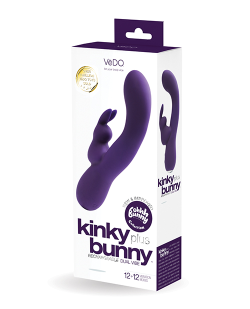 VeDO Kinky Bunny Plus Rechargeable Dual Vibe - Deep