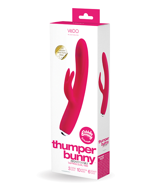VeDO Thumper Bunny Rechargeable Dual Vibe - Pretty in