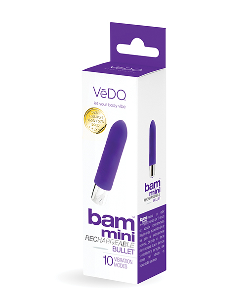 VeDO Bam Mini Rechargeable Bullet Vibe - Into You Indigo