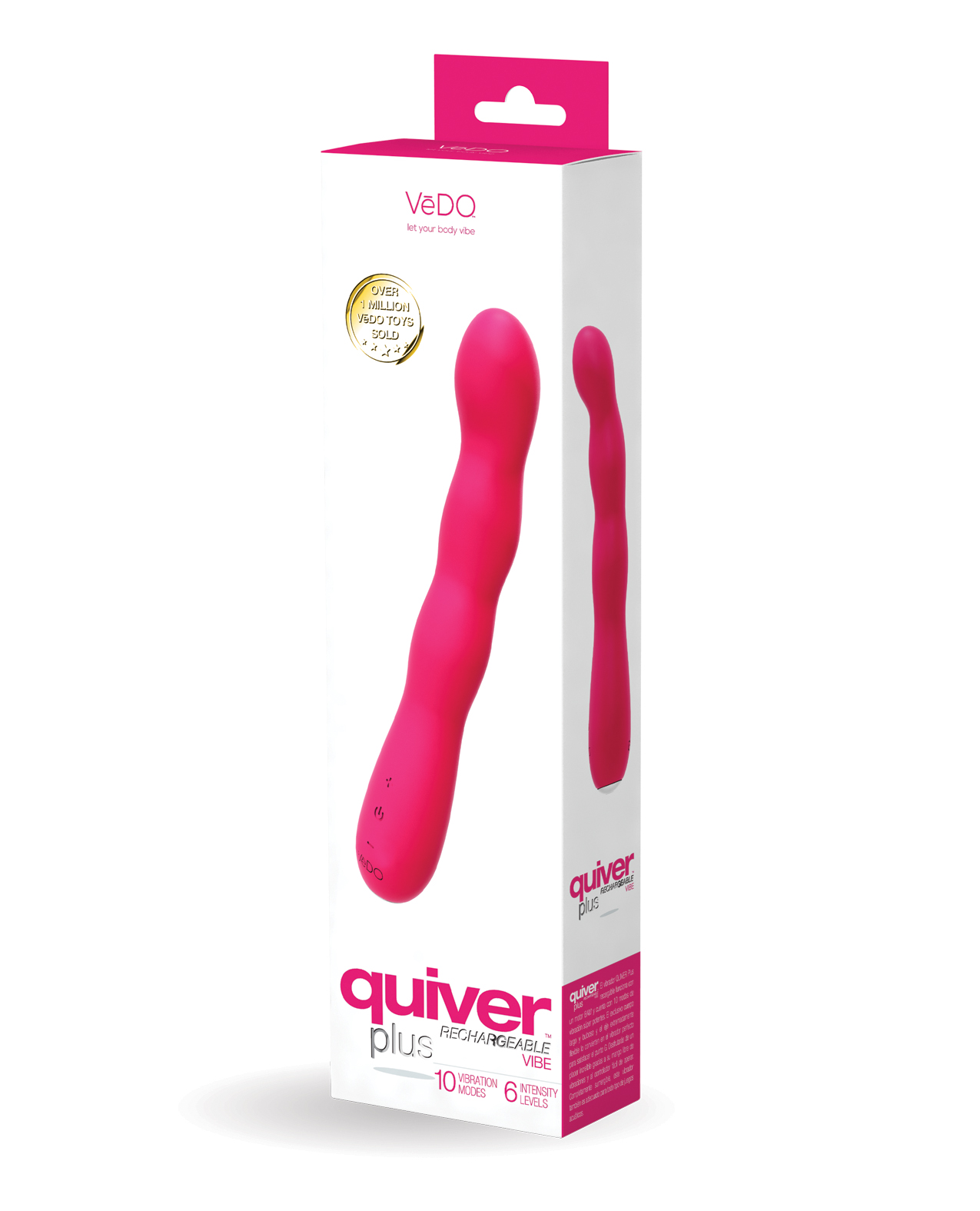 VeDO Quiver Plus Rechargeable Vibe - Foxy