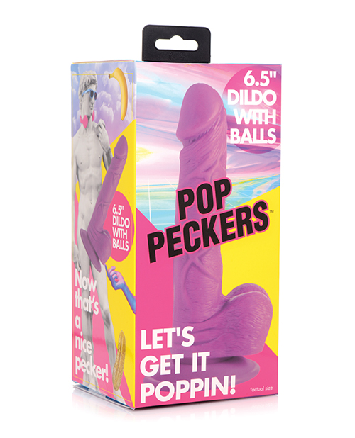 Pop Peckers 6.5" Dildo with Balls