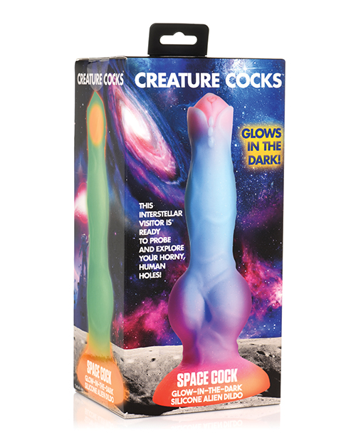 Creature Cocks Space Cock Silicone Alien Dildo - Glow in the