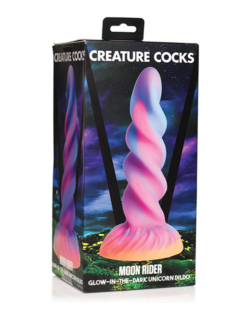 Creature Cocks Moon Rider Unicorn Dildo - Glow in the