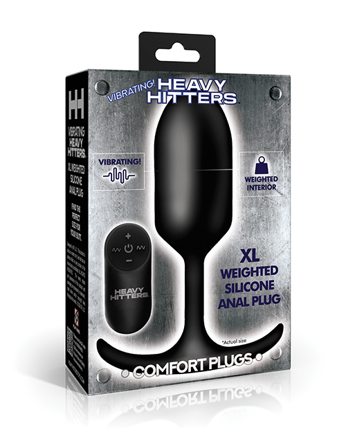 Heavy Hitters - Vibrating Weighted Silicone Anal Plug - Extra