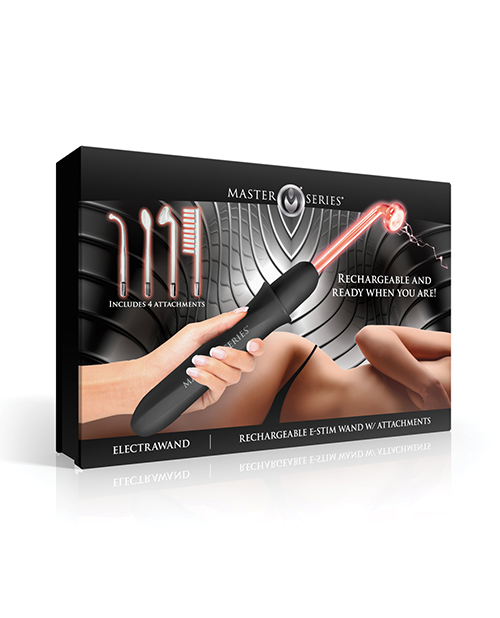 Master Series Elektrawand Rechargeable Violet Wand with Attachments